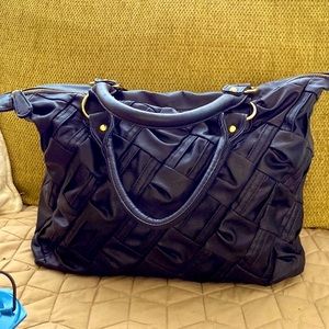 Steve Madden Black leather large bag.